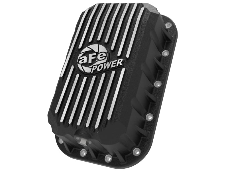 aFe POWER Pro Series Engine Oil Pan Black w/ Machined Fins Jeep Wrangler (JK) 12-18 V6-3.6L