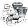 S&S Cycle 99-06 BT 4-1/8in Bore Cylinder & Piston Kit - Silver