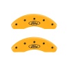 MGP 2 Caliper Covers Engraved Front Oval Logo/Ford Yellow Finish Blk Char 2004 Ford Focus