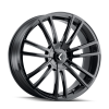 Kraze KR183 Spectra 18x8 / 5x112/120 BP / 40mm Offset / 74.1mm Hub Gloss Black Wheel
