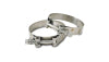 Vibrant SS T-Bolt Clamps Pack of 2 Size Range: 3.38in to 3.62in