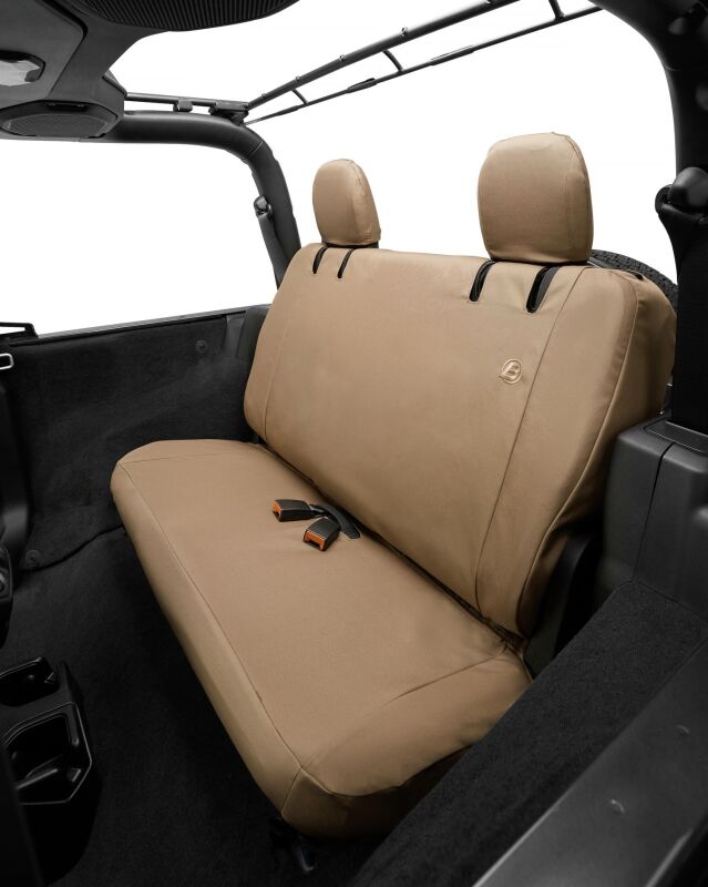 Bestop 18-23 Jeep Wrangler JL 2-Door Rear Seat Covers (Tan)