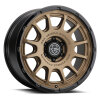 ICON Alloys Rancho 20x9 / 5x5 / -12mm / 4.5in BS Satin Bronze w/ Gloss Black Lip Wheel
