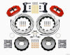 Wilwood Narrow Superlite 6R Front Hat Kit 14.00in Drilled Red 1999-2012 Subaru WRX w/Lines