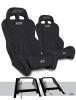 PRP Seats Can-Am Maverick X3/R XCR Suspension Seats Mount & Slider Kit (Pair) - Black