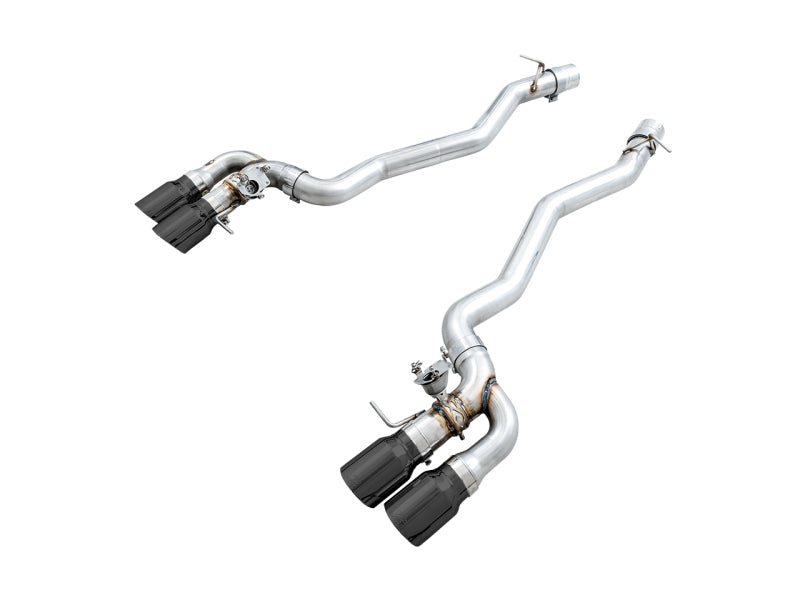 AWE Tuning 18-19 BMW M5 (F90) 4.4T AWD SwitchPath Axle-Back Exhaust - Diamond Black Tips
