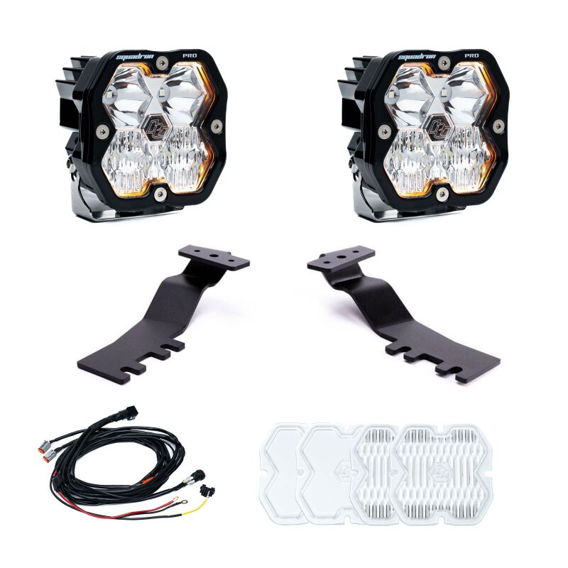 Baja Designs 2025+ Toyota 4Runner Squadron Pro 2.0 A-Pillar Kit (Driving/Combo) - Clear