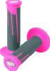 ProTaper Full Diamond Clamp-On Grips - Neon Pink/Dark Gray