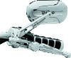 Kuryakyn Magnum Mirrors Large Flat Glass Chrome