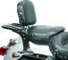Mustang Harley Sissy Bar Pad Low Medallion Style - Black