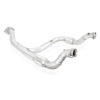 Stainless Works 2015-16 F150 2.7L Downpipe 3in High-Flow Cats Y-Pipe Factory Connection