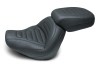 Mustang 18-21 Harley Fat Bob Standard Touring Solo Seat Trapezoid- Black