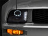 Raxiom 05-09 Ford Mustang Excluding GT500 LED Halo Projector Headlights- Black Housing (Clear Lens)