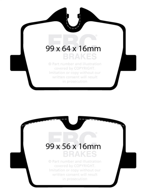 EBC Racing 2019+ BMW Z4 G29 / 2020+ Toyota GR Supra (w/13in Rear Rotors) RP-X Race Rear Brake Pads