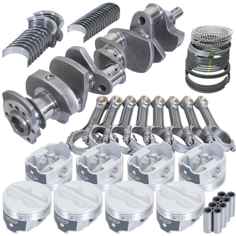 Eagle Chevy 350 3.750in Crank 5.700in I-Beam Rods -10cc 4.040in Pistons Rotating Assembly