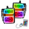 Oracle 08-10 Ford F250 Pre-Assembled Halo Headlights Chrome Housing- w/Simple Controller