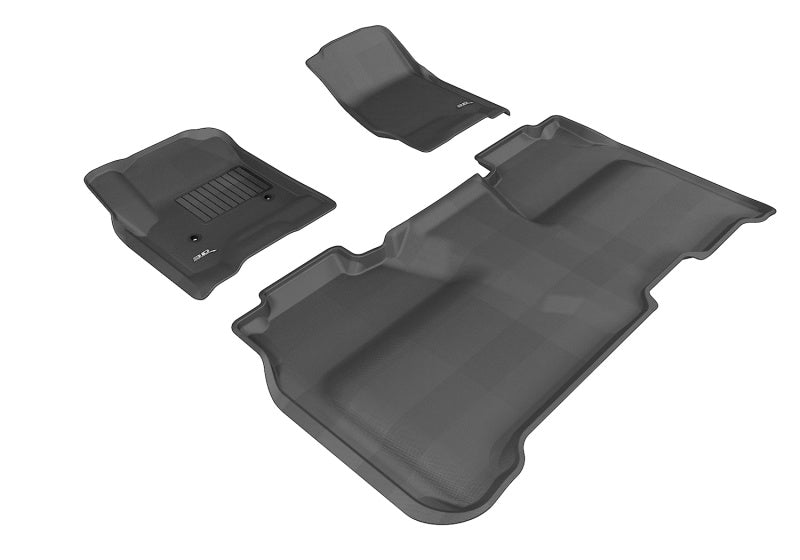 3D MAXpider 14-19 Chevrolet Silverado 1500 Crew Cab / 2500HD / 3500HD Crew Cab Kagu Black Full Set