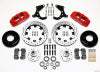 Wilwood Dynapro 6 Front Hub Kit 12.19in Drilled Red 55-57 Chevy