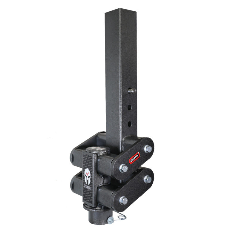 Gen-Y Spartan Torsion-Flex 5in Offset 4in SQ Tube Gooseneck 2-5/16in Coupler Standard Height