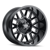 Mayhem 8107 Cogent 17x9 / 8x165.1 BP / -12mm Offset / mm Hub Gloss Black Milled Wheel