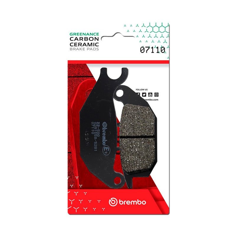 Brembo Malaguti Spectre/Yamaha Tricity Carbon Ceramic Brake Pad - Rear