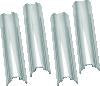 S&S Cycle 3.200in Pushrod Cover Keeper Set - Chrome