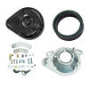 S&S Cycle 84-99 BT w/ Super E/G Carb Stealth Air Cleaner Kit w/ Gloss Black Slasher Teardrop