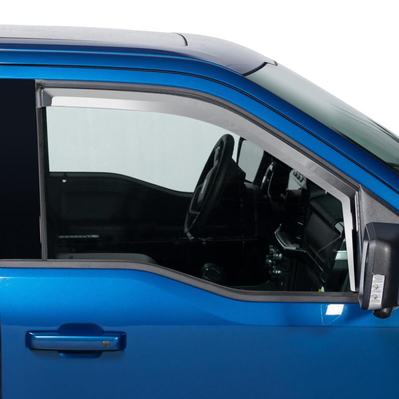 Putco 2021 Ford F-150 - Super Crew / Super Cab / Reg Cab Element Chrome Window Visors (Front Only)