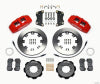 Wilwood Dynapro 6 Front Hat Kit 12.19in Red 2012 Fiat 500 w/ Lines