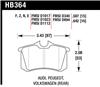 Hawk 2010-2013 Audi A3 TDI HPS 5.0 Rear Brake Pads