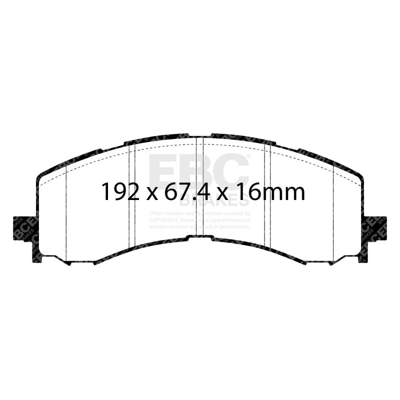 EBC 2022+ Ford Bronco Raptor 3.0T Extra Duty Front Brake Pads