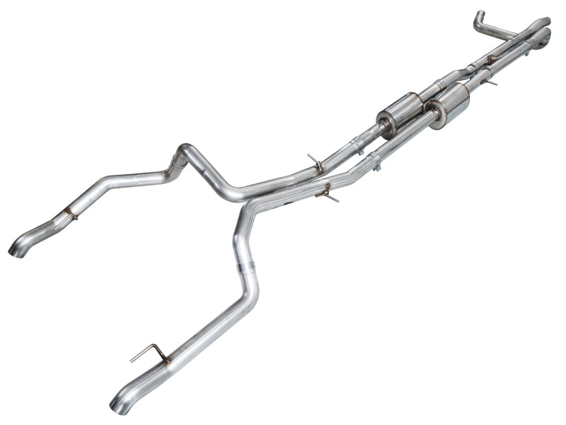 AWE Tuning 4th Gen GM 1500 6.2L Cat-Back Split Rear Exit (w/ Bumper Cutouts) - OE Tips