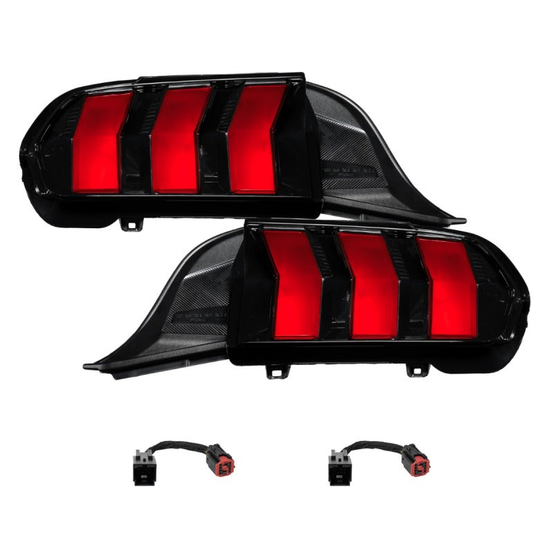 Form Lighting 2024+ Ford Mustang Sequential LED Tail Lights Red (Pair)