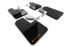 Rally Armor 21-25 Ford Bronco (Steel Bmpr + RR- NO Rptr/Sprt) Blk Mud Flap w/Cy Orange Logo