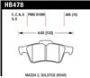 Hawk 2007-2010 Chevrolet Cobalt SS (With Brembo Brakes) HPS 5.0 Rear Brake Pads