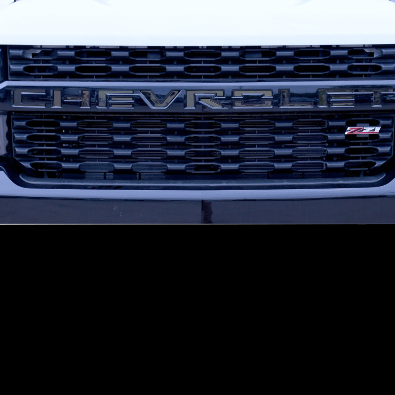 Putco 2020 Chevy Silverado HD - Grille Letters - Black Platinum Chevrolet Letters