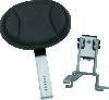 Kuryakyn Plug-N-Go Driver Backrest 14-Up Indian Black Pad, Chrome