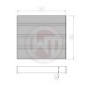Wagner Tuning 240x251x52mm Radiator Core