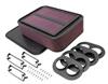 K&N Custom Racing Air Filter - Rectangular Carbon Fiber 4in Air Box w/ 2.75in Air Horn
