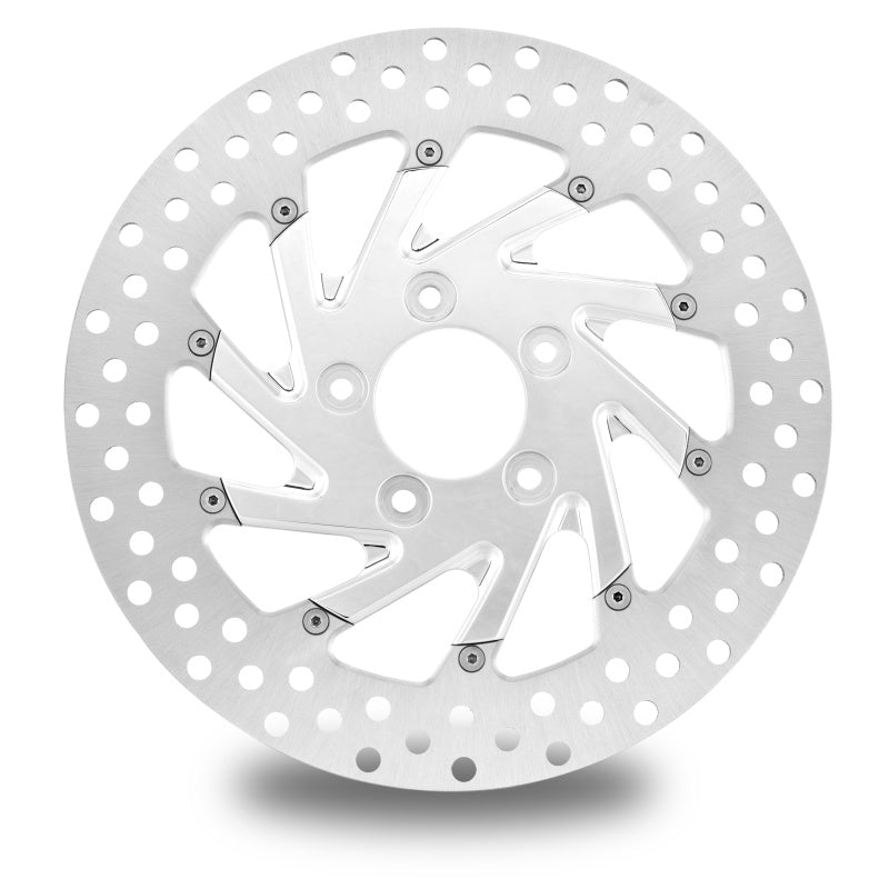 Performance Machine Disc/Carr 11.5 Del Rey Front Left - Chrome