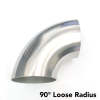 Ticon Industries 2.5in Titanium 90 Degree Elbow - 1.5D Radius 1mm/.039in (No Leg)