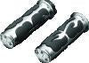Kuryakyn ISO  Flame Grips  Dual Cable Chrome