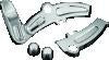 Kuryakyn Boomerang Frame Covers 08-17 Softails Chrome