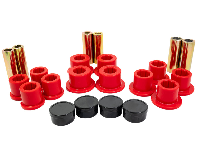 Energy Suspension 15-19 Silverado/Sierra Rear Leaf Spring Bushing Set - Red