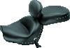 Mustang 09-17 Yamaha V-Star 950, 950 Tourer Std Touring 2PC Seat w/Driver Backrest Studs - Black
