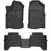 Husky Liners 2019+ Ford Ranger SuperCrew Cab WeatherBeater Black Front & 2nd Seat Floor Liners