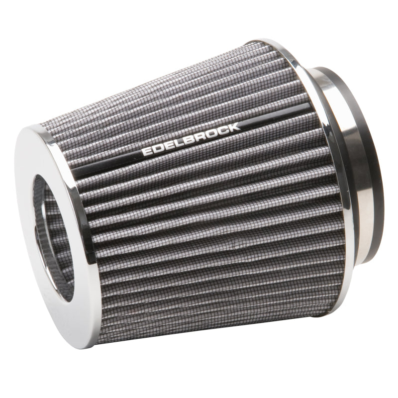 Edelbrock Pro-Flo Universal White Medium Conical Air Filter with 3/3.5/4in Inlet