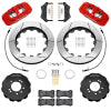 Wilwood 95-98 Nissan Skyline Aerolite 6R Front BBK w/ 14.00in Slotted Rotors & Flexlines - Red