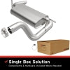 BRExhaust 18-25 Jeep Wrangler 2.0L Direct-Fit Replacement Rear Muffler Kit