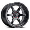 Kansei K14B Roku 18x9in / BLANK BP / 12mm Offset / 66.56mm Bore - Gloss Black